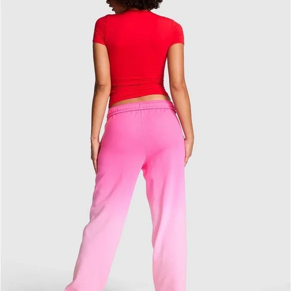 Victoria’s Secret PINK Lollipop XS Dip-Dye Campus Tee & Matching SM Sweatpants - Picture 7 of 7